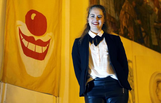 Předsedkyně studentské poroty Tereza Blažková. Foto Michal Klíma